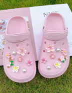 Sakura Blush Petals Clog Charms Set