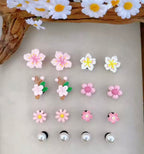 Sakura Blush Petals Clog Charms Set