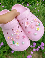 Sakura Blush Petals Clog Charms Set