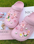 Sakura Blush Petals Clog Charms Set