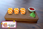 Salmon Sushi Appetizer Clicker Fidget - Silent Peach