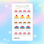 Single Page Saving Challenges & Trackers Inserts - A6 - Color a Cupcake