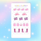 Single Page Saving Challenges & Trackers Inserts - A6 - Credit Card Crush