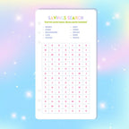 Single Page Saving Challenges & Trackers Inserts - A6 - Savings Search