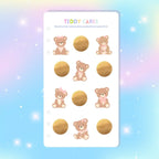 Single Page Saving Challenges & Trackers Inserts - A6 - Teddy Cares