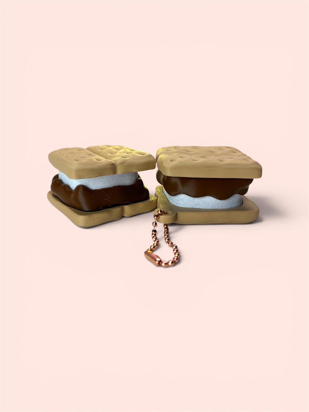 Smores Clicker Fidget Keychain