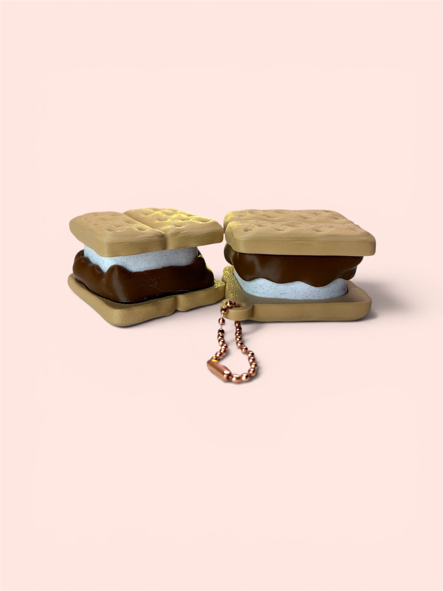 Smores Clicker Fidget Keychain
