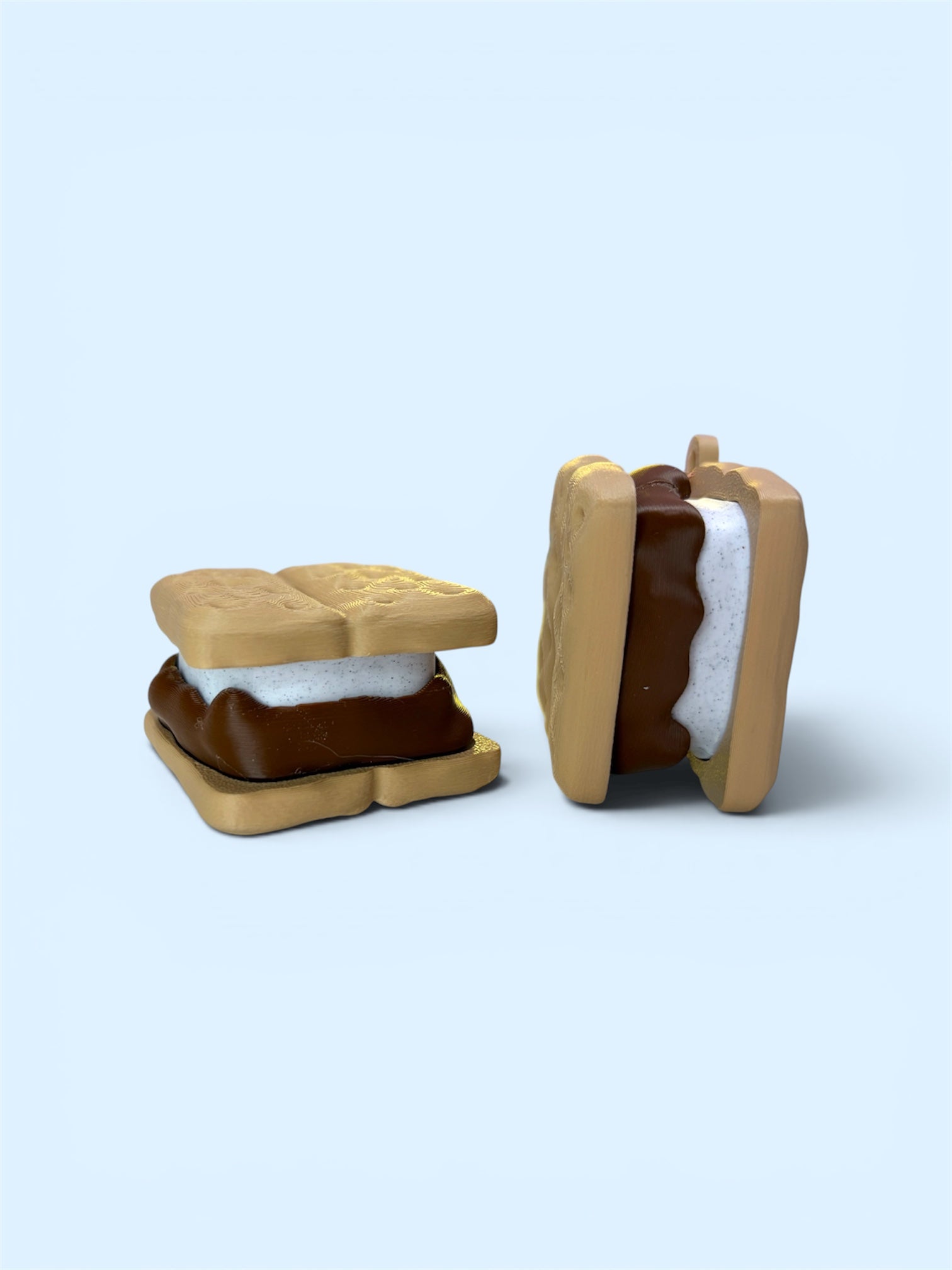 Smores Clicker Fidget Keychain