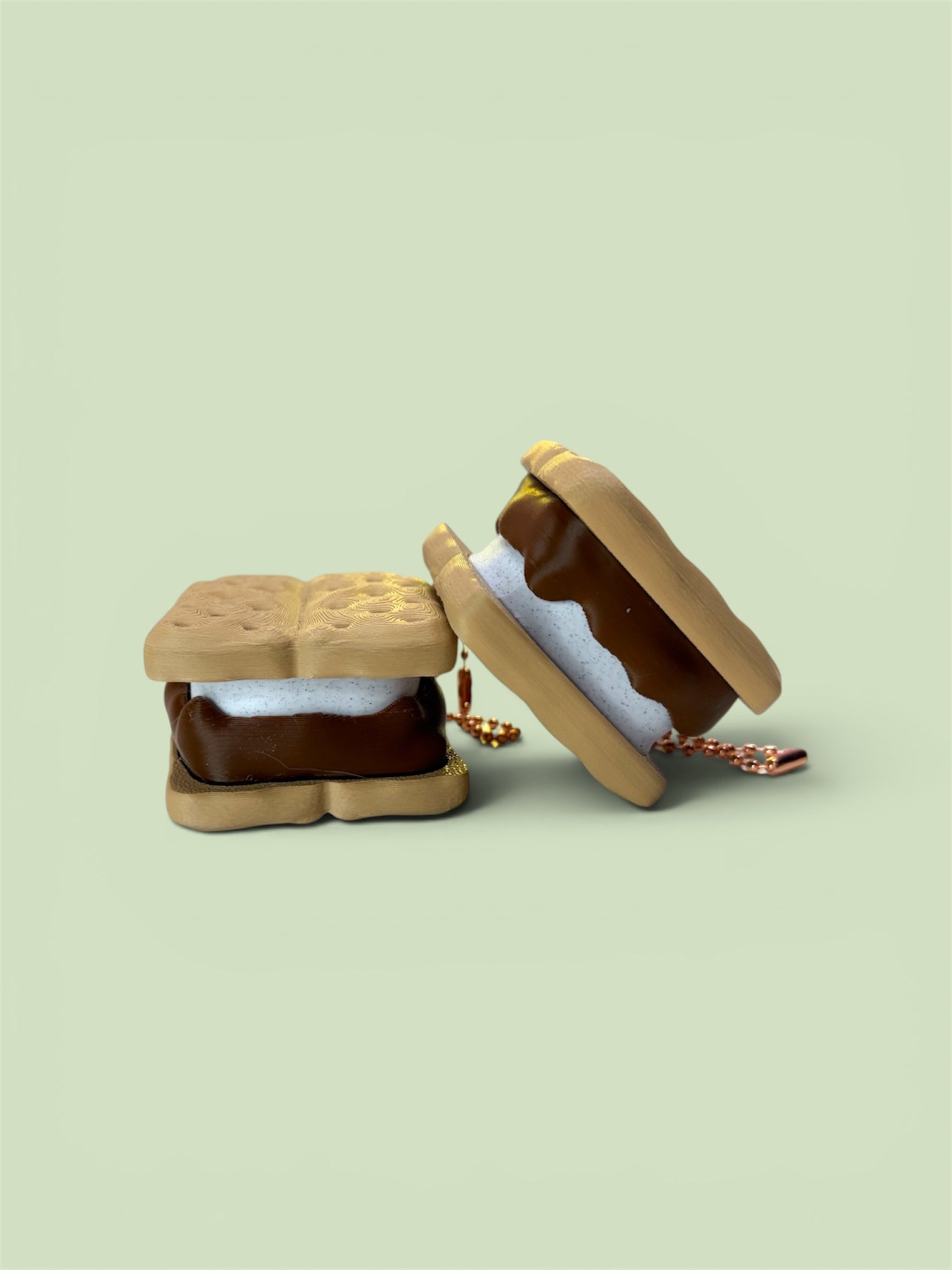 Smores Clicker Fidget Keychain