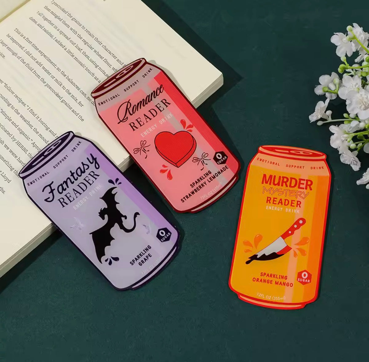 Soda Pop Bookmarks - 3pcs