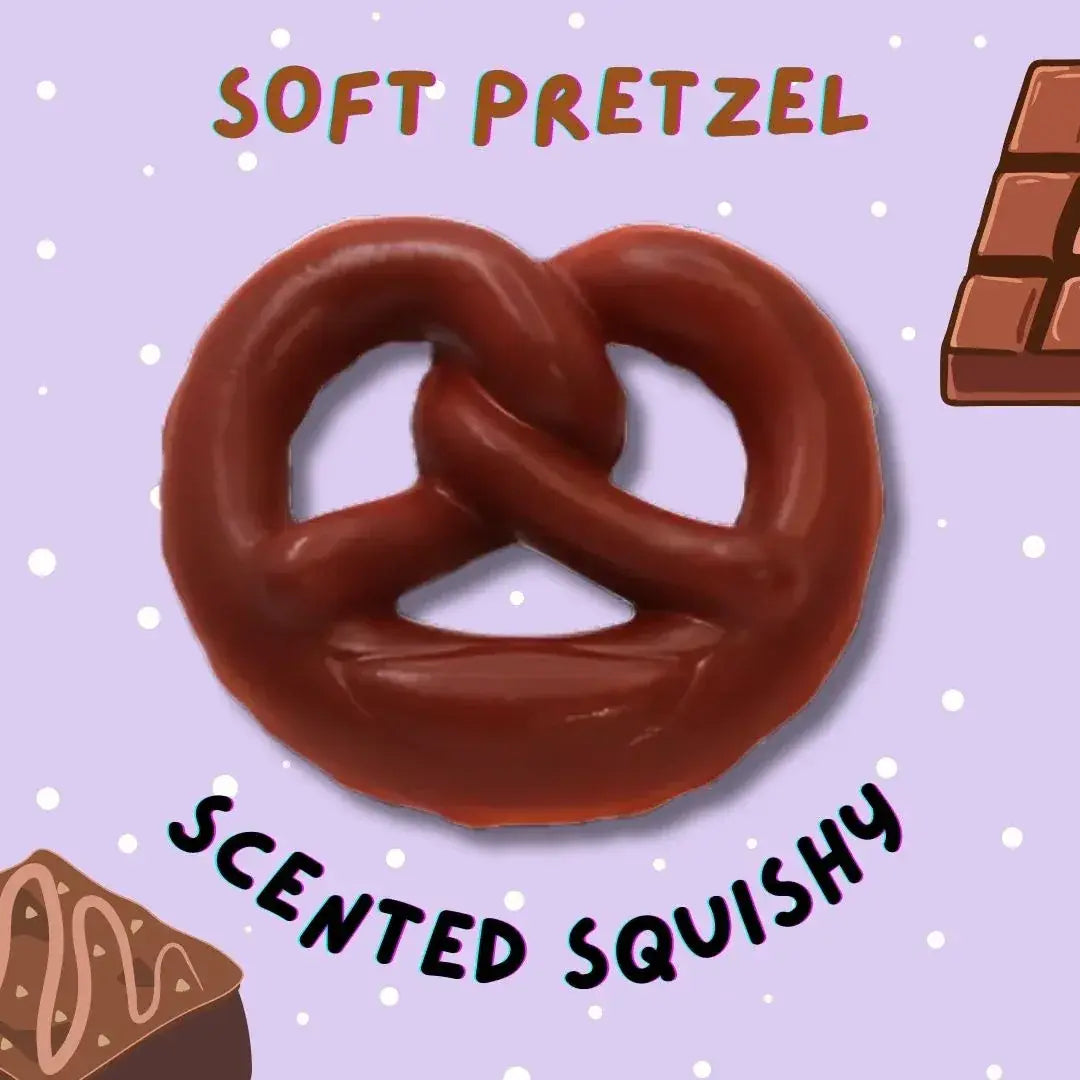 Soft Pretzel Scented Squishy - Chocolate (chocolate scent)