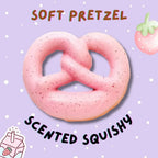 Soft Pretzel Scented Squishy - Strawberry (strawberry scent)