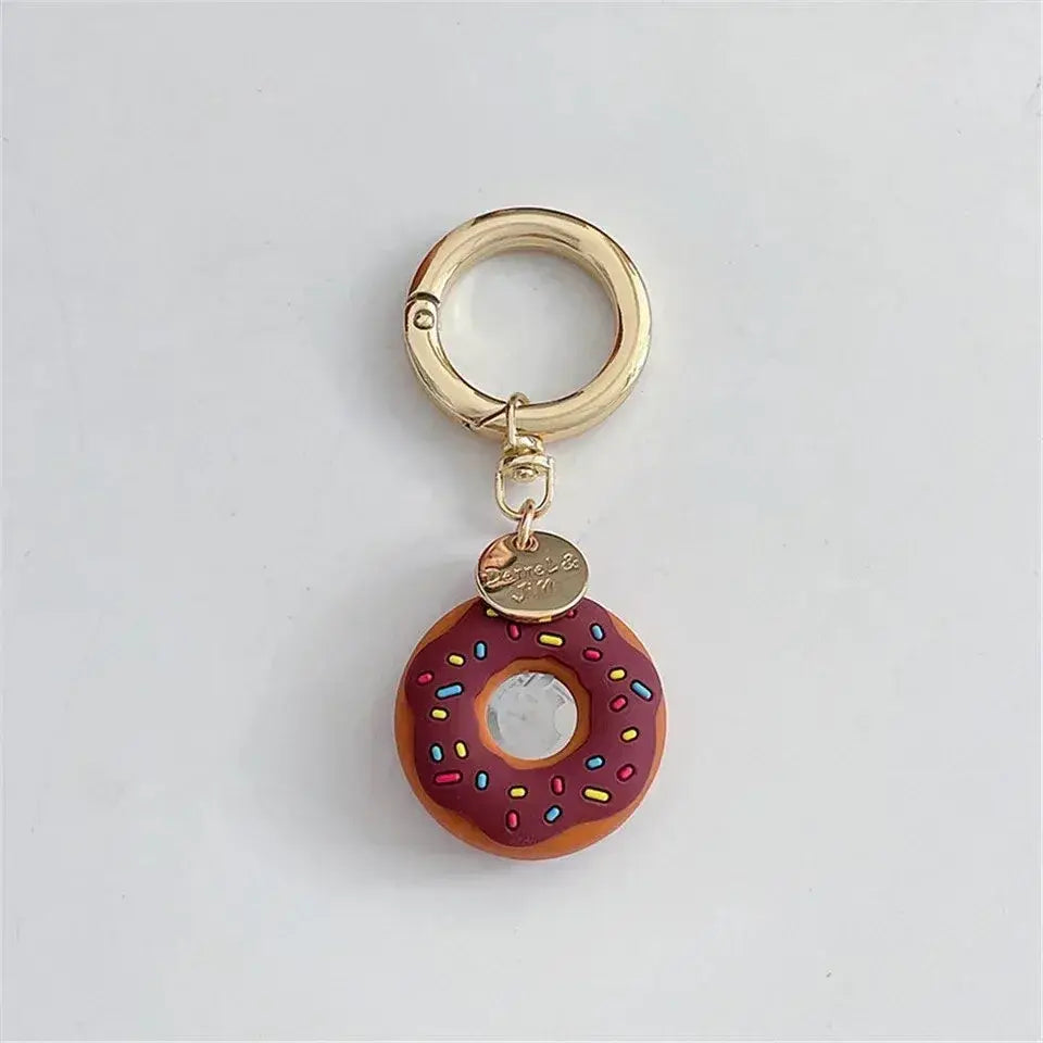 Sprinkle Donut AirTag Case Keychain