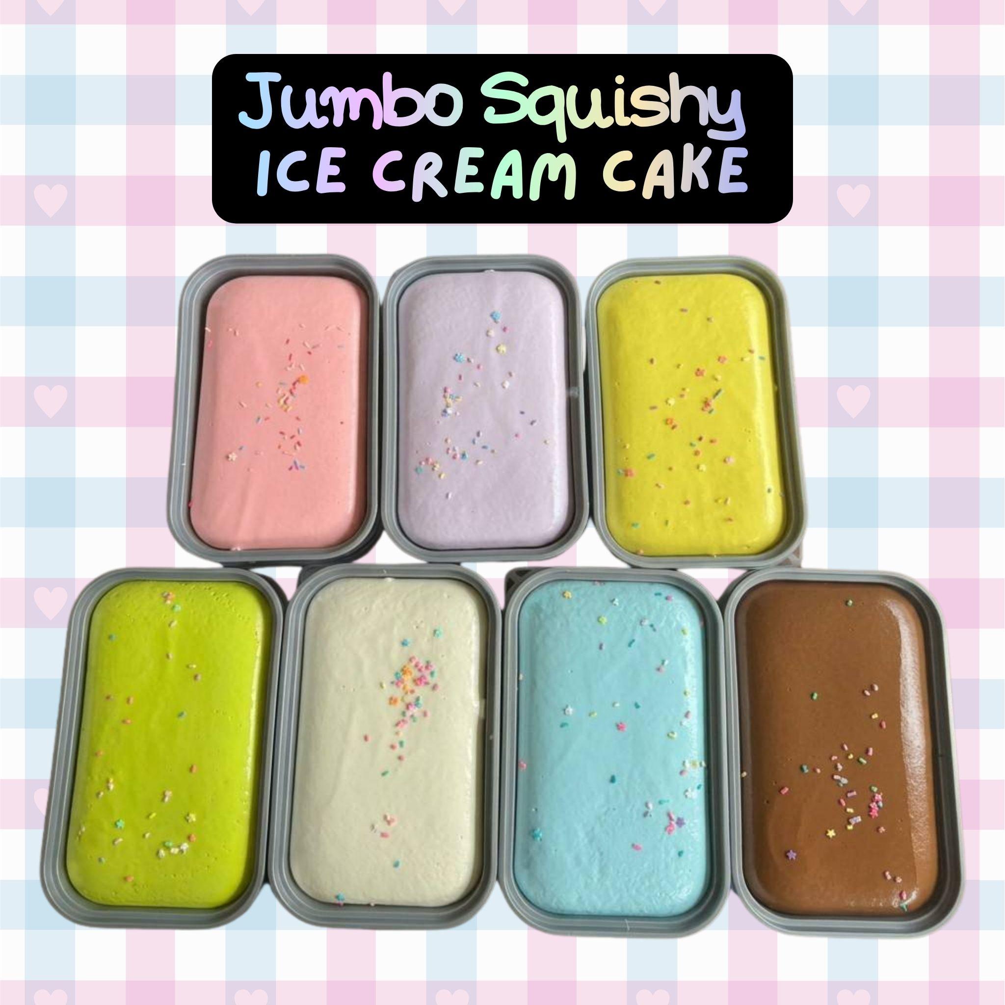 Sticky Sweet Jumbo Ice Cream Cake Squishy