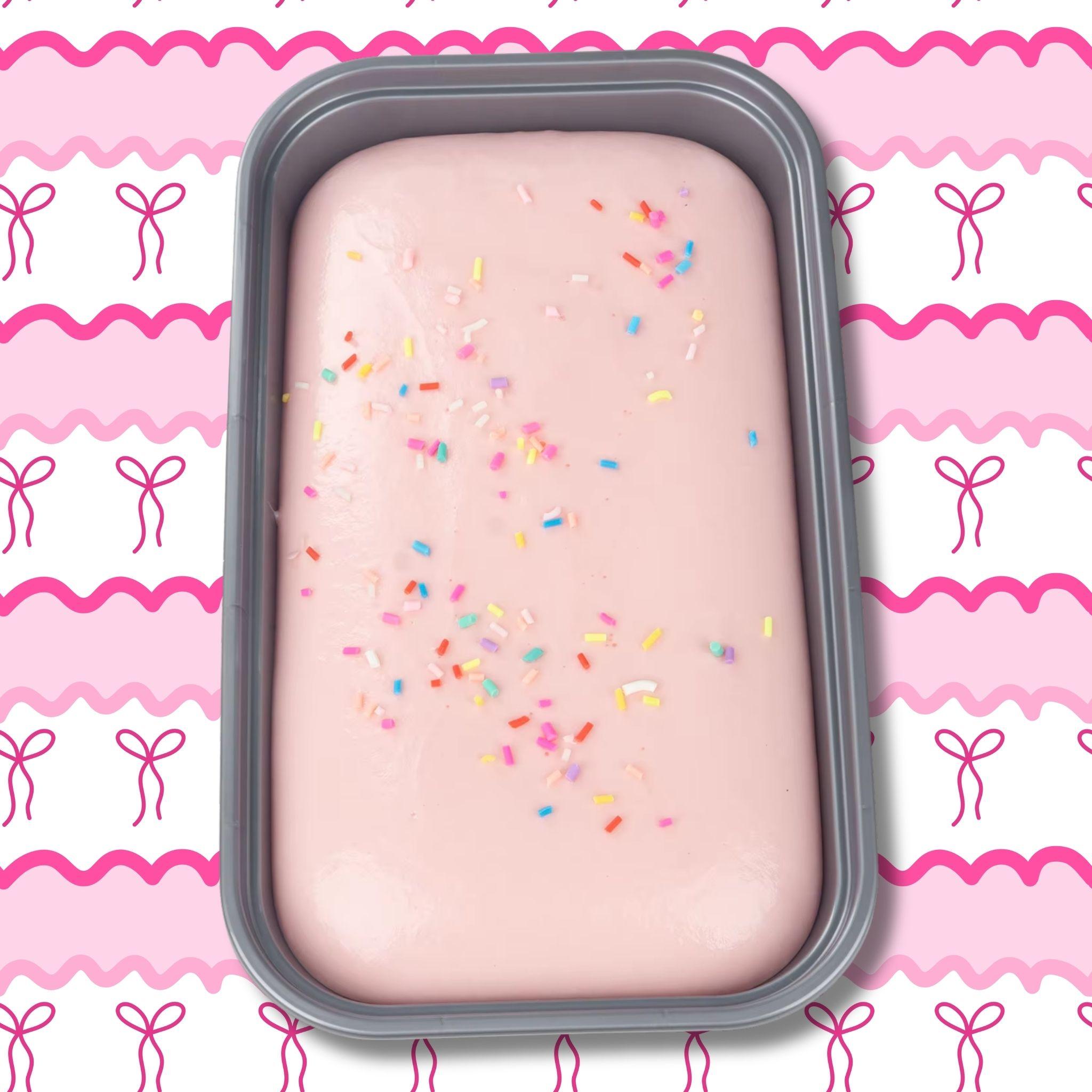 Sticky Sweet Jumbo Ice Cream Cake Squishy - Strawberry