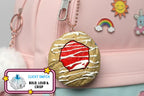 Strawberry Thumbprint Cookie Clicker Fidget Keychain - Clicky Blue