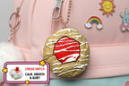 Strawberry Thumbprint Cookie Clicker Fidget Keychain - Linear Red