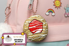 Strawberry Thumbprint Cookie Clicker Fidget Keychain - Tactile Brown