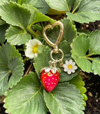 Sweet Red Strawberry Keychain Charm - Single Berry