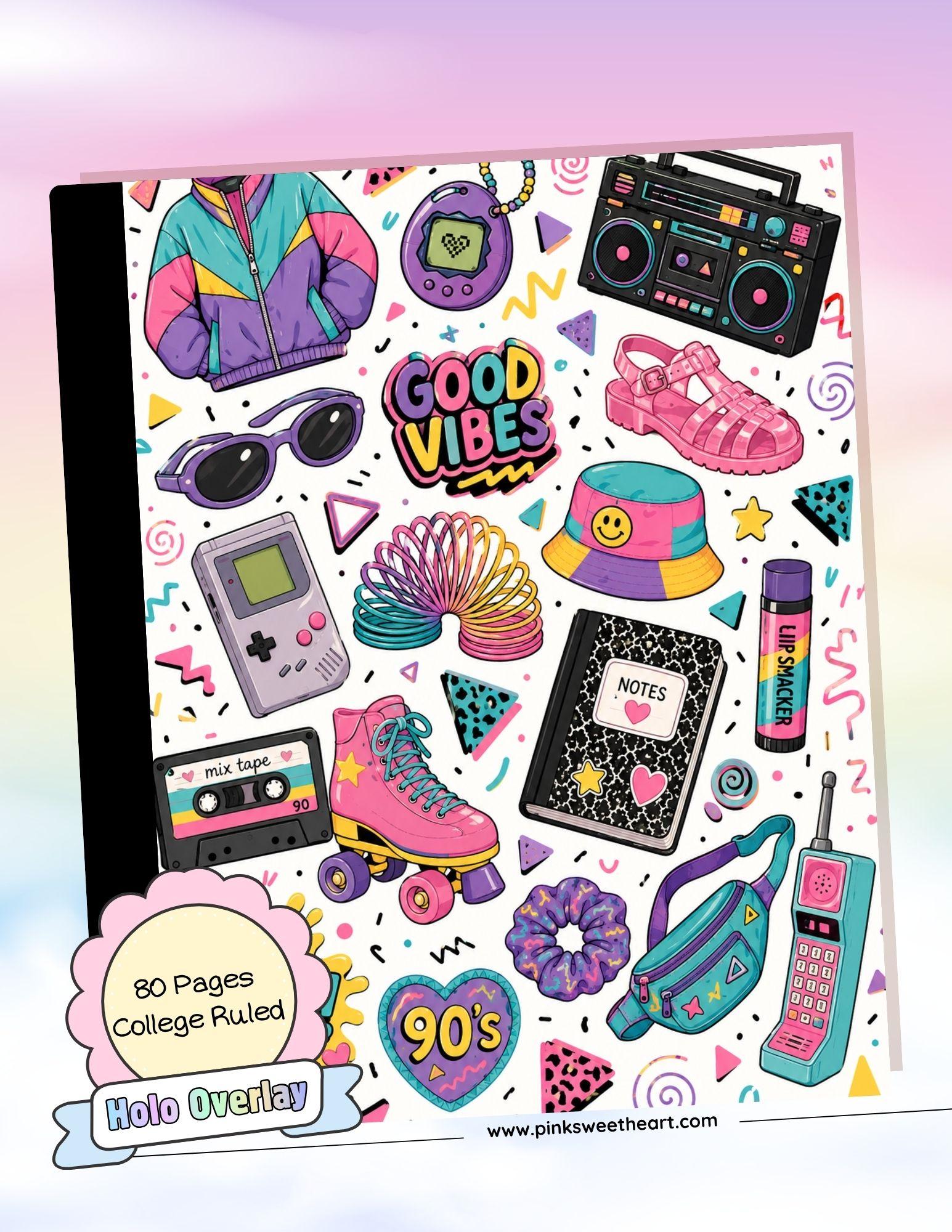 Wrapped Composition Notebook - 90s Baby
