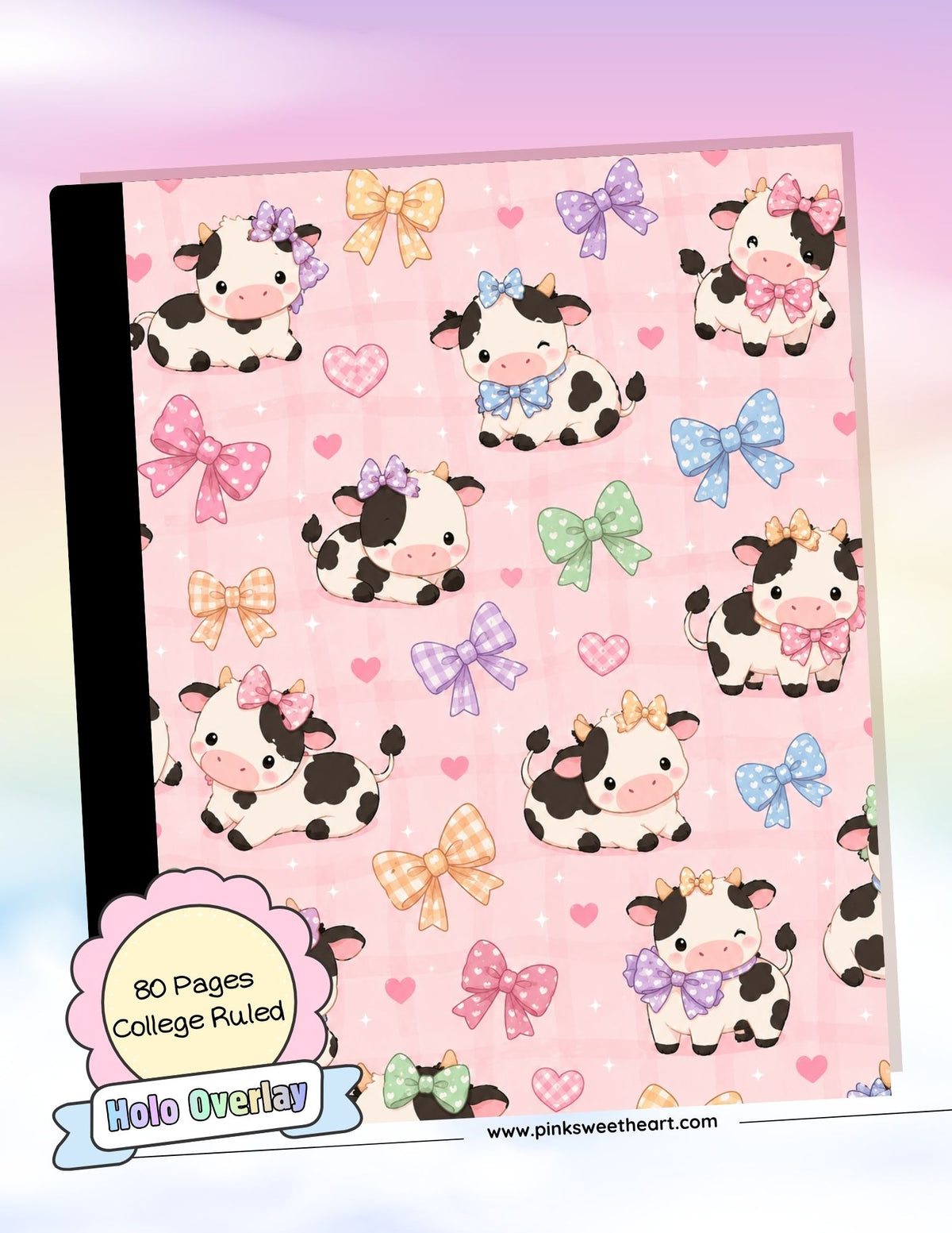 Wrapped Composition Notebook - Baby Cow