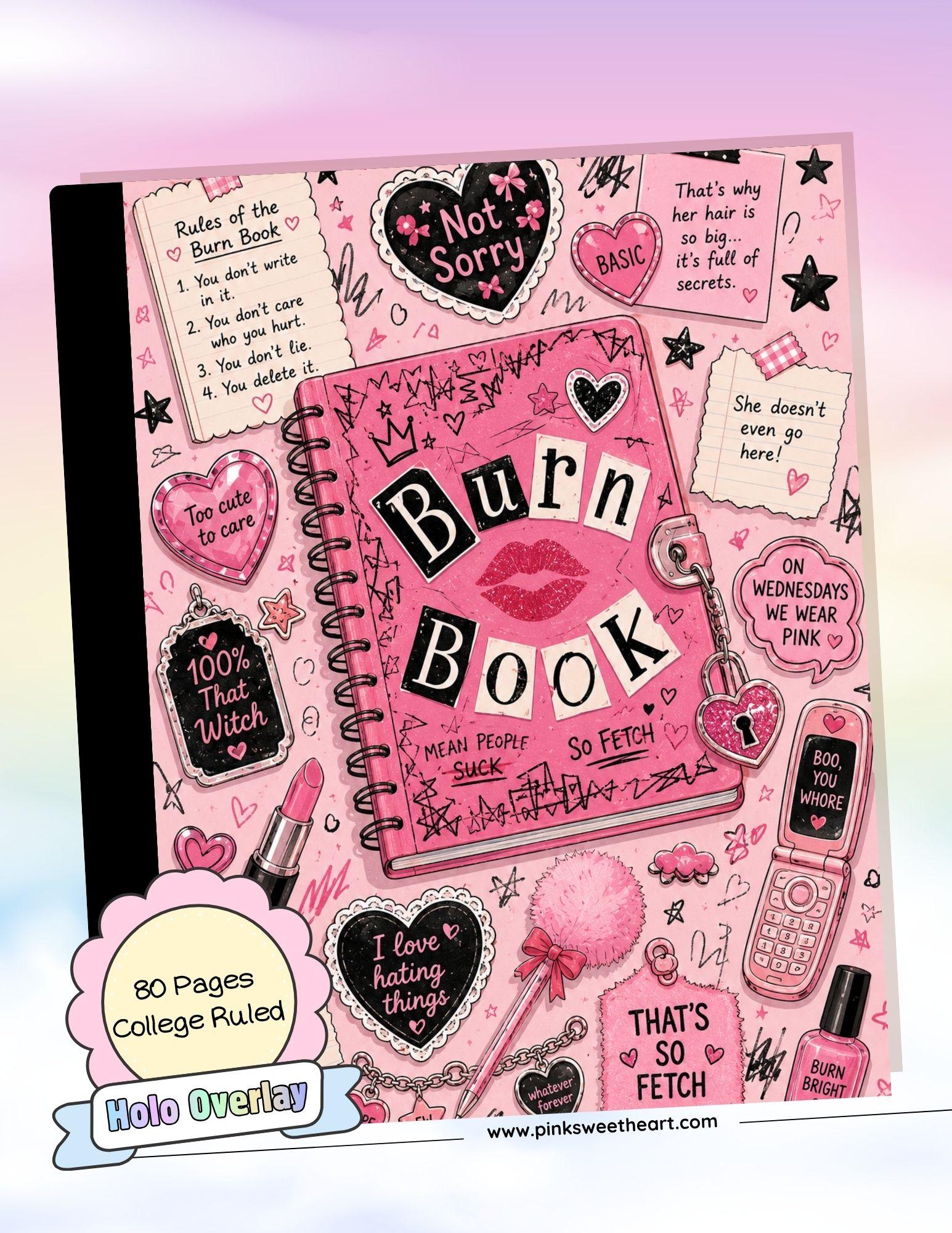 Wrapped Composition Notebook - Burn Book
