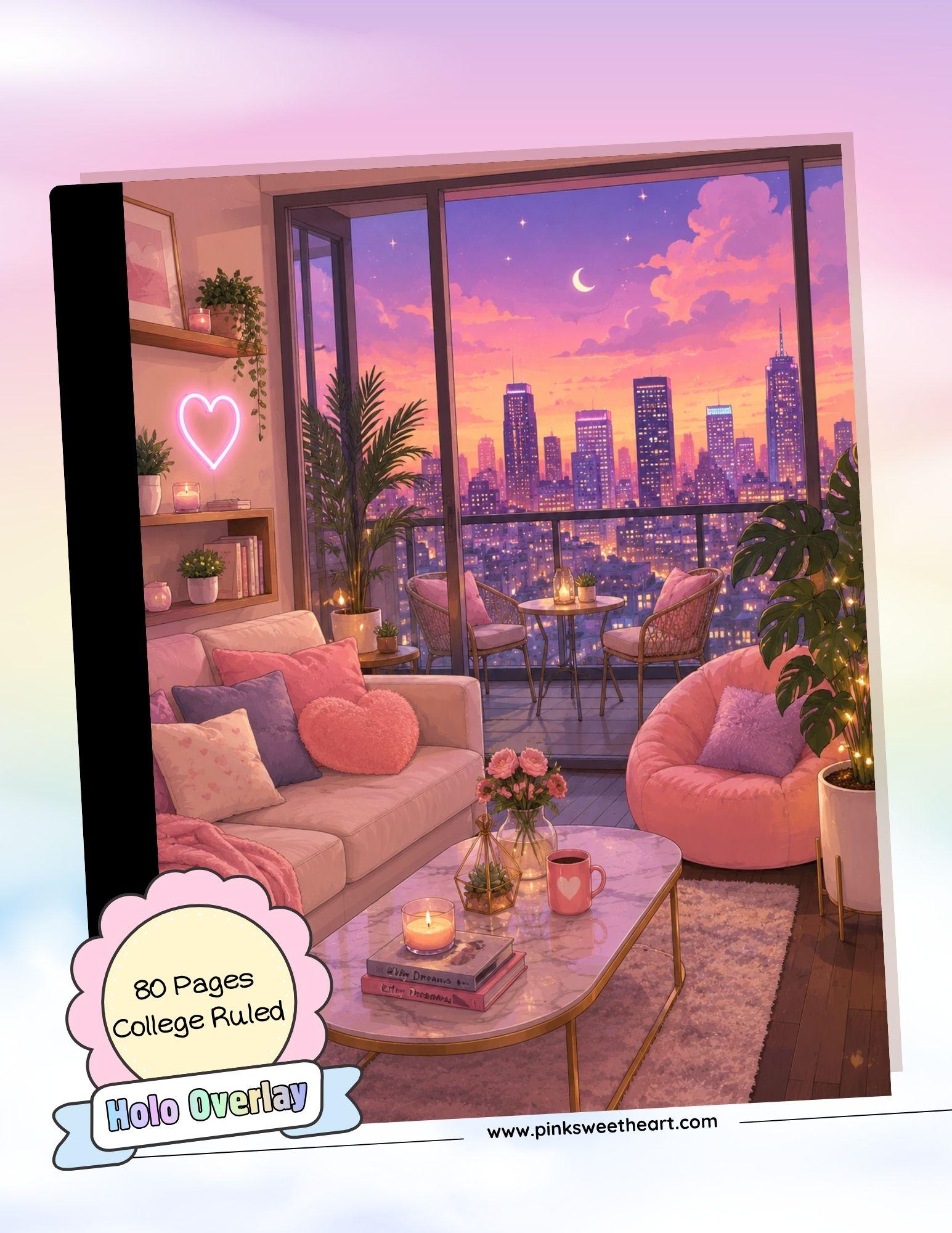 Wrapped Composition Notebook - Cozy Loft