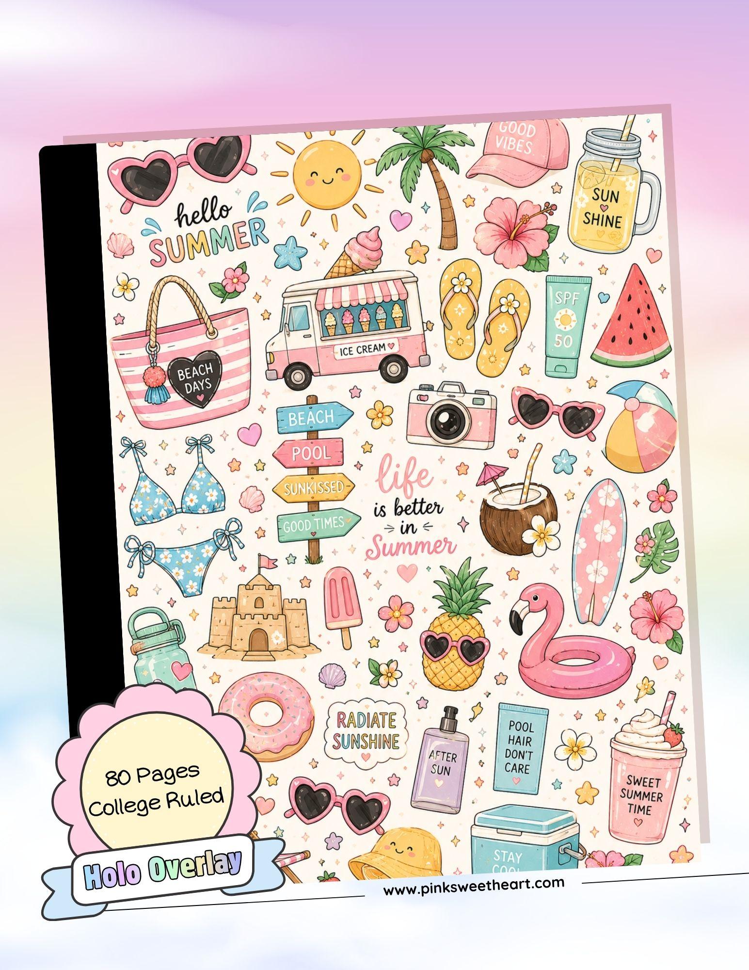 Wrapped Composition Notebook - Forever Summer