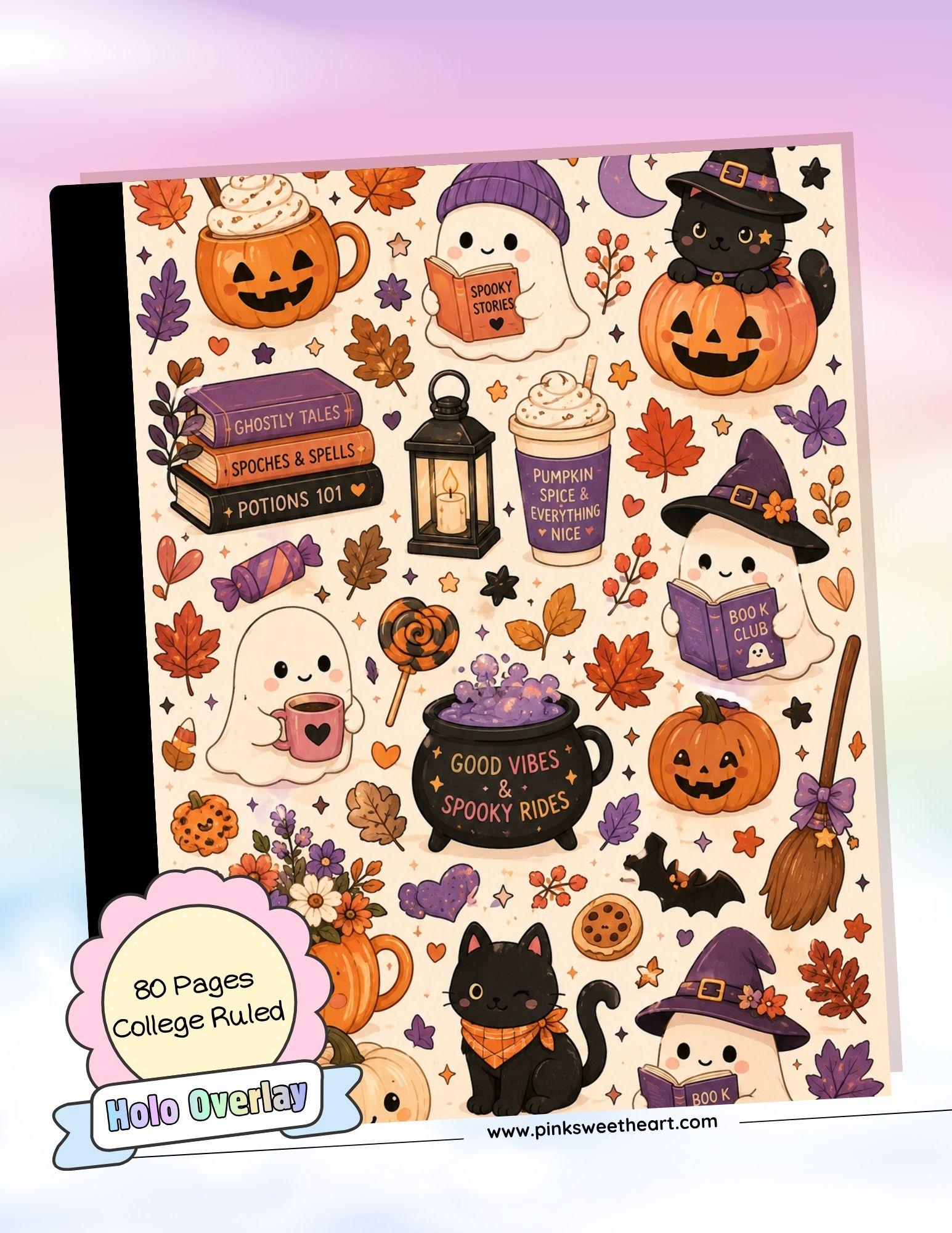 Wrapped Composition Notebook - Little Halloween