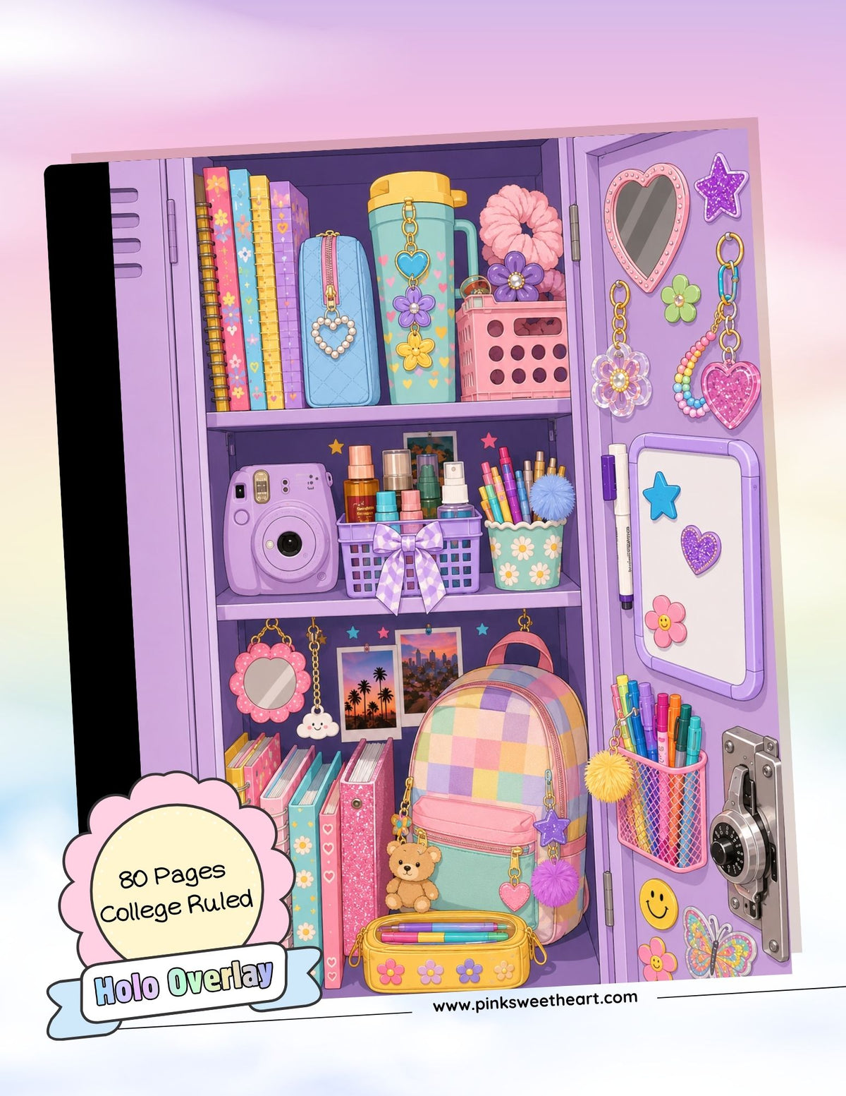 Wrapped Composition Notebook - Locker Check