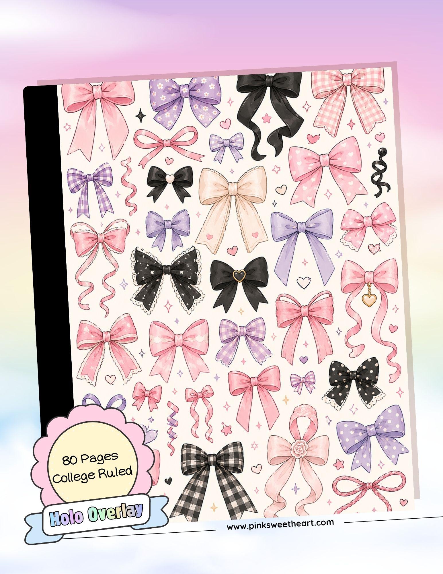 Wrapped Composition Notebook - Precious Bows