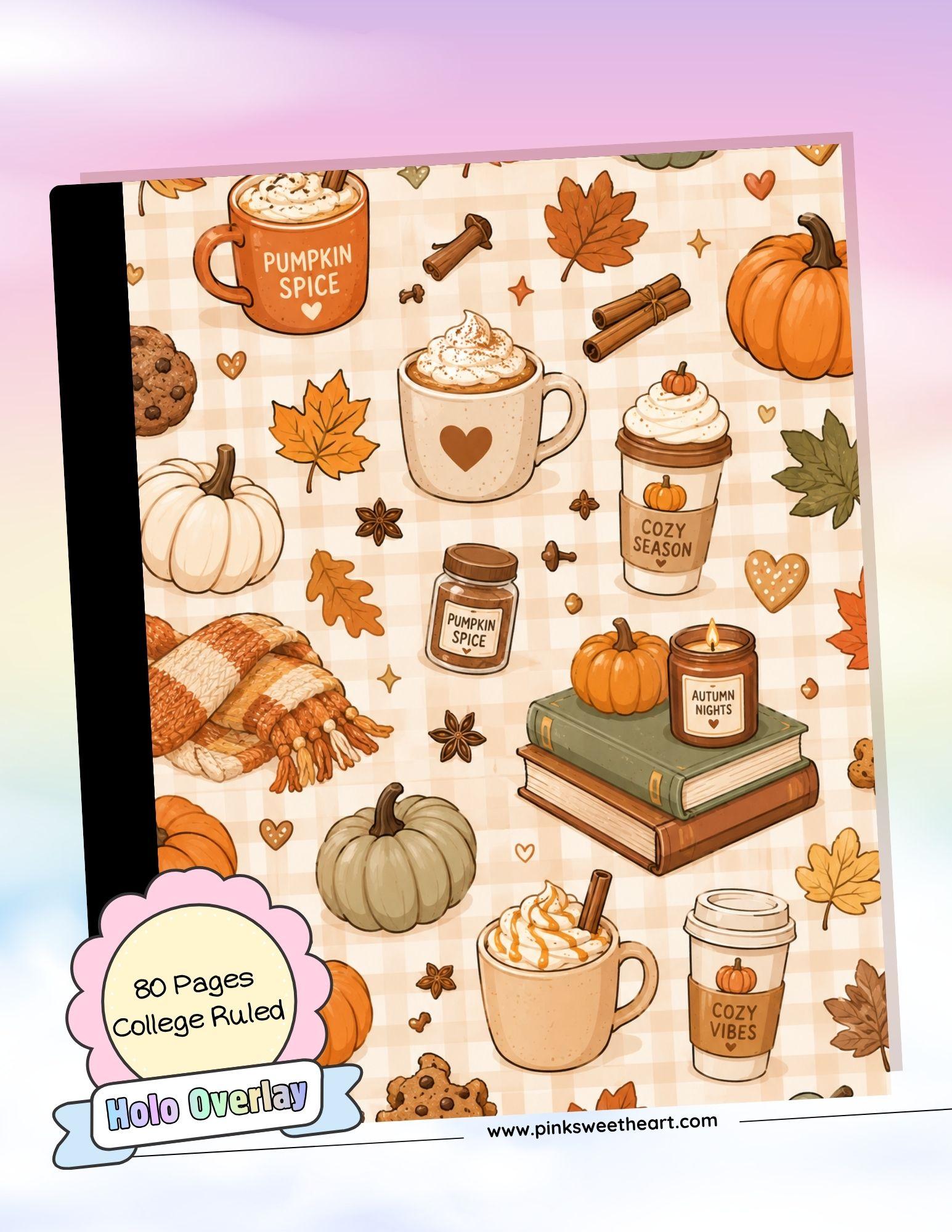 Wrapped Composition Notebook - Pumpkin Spice
