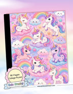 Wrapped Composition Notebook - Rainbow Unicorn
