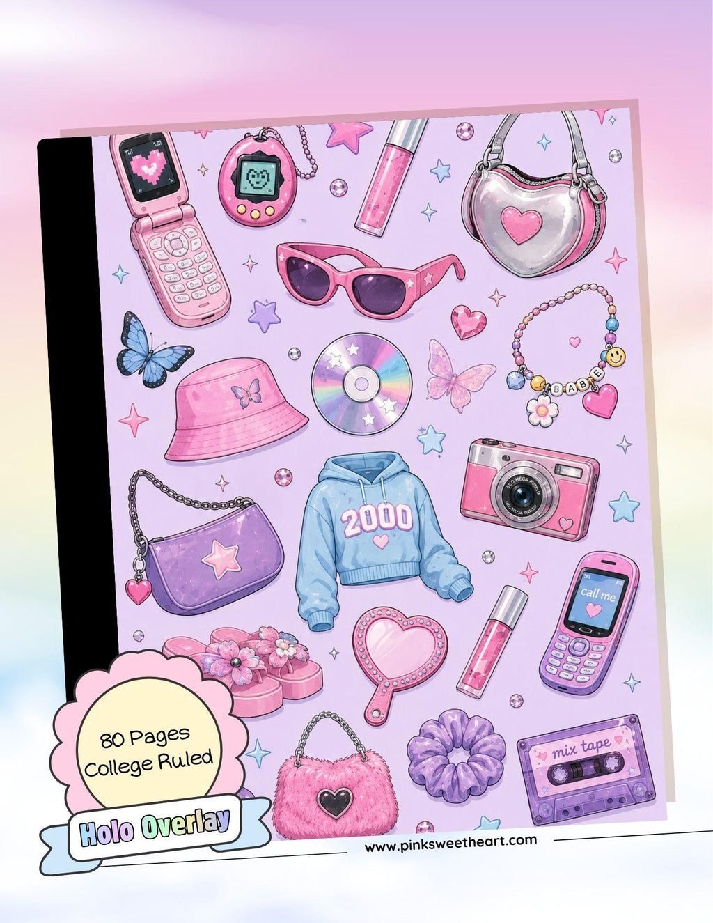 Wrapped Composition Notebook - Series 3 - Y2K