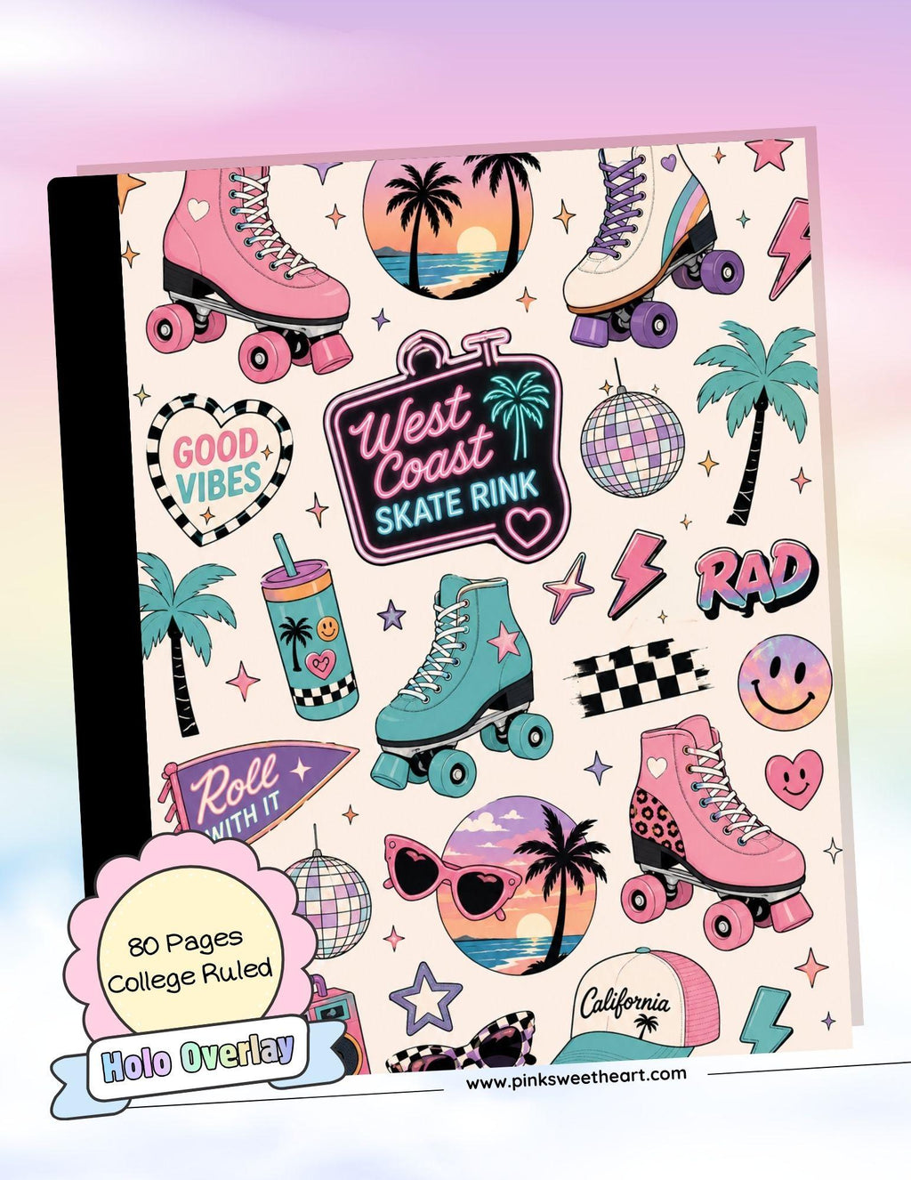 Wrapped Composition Notebook - Series 5 - Skate Rink