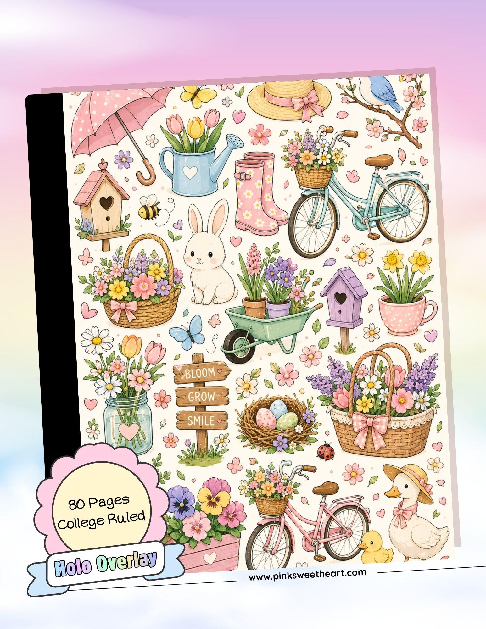 Wrapped Composition Notebook - Spring Season