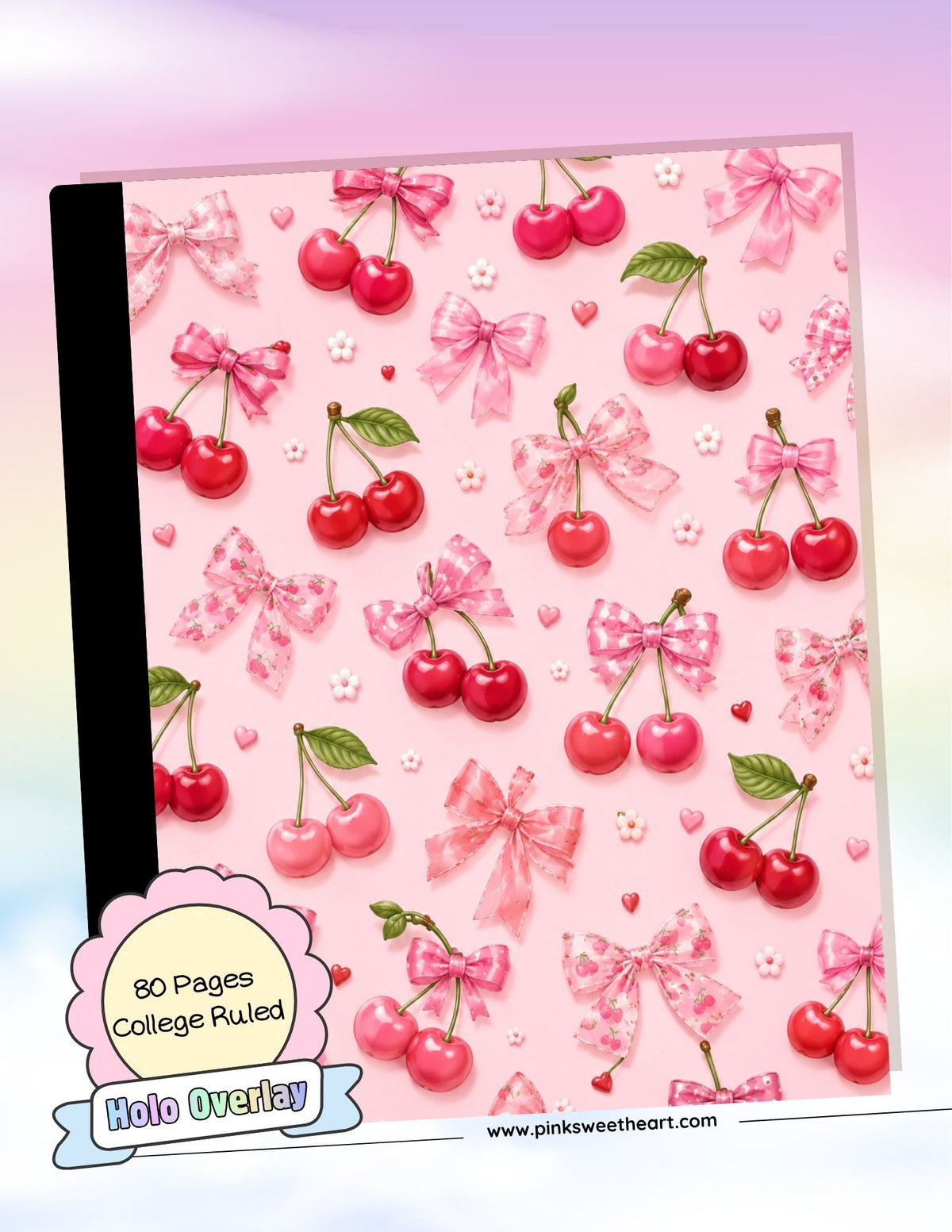 Wrapped Composition Notebook - Very Cherry