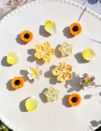 Yellow Summer Bouquet Clog Charms Set