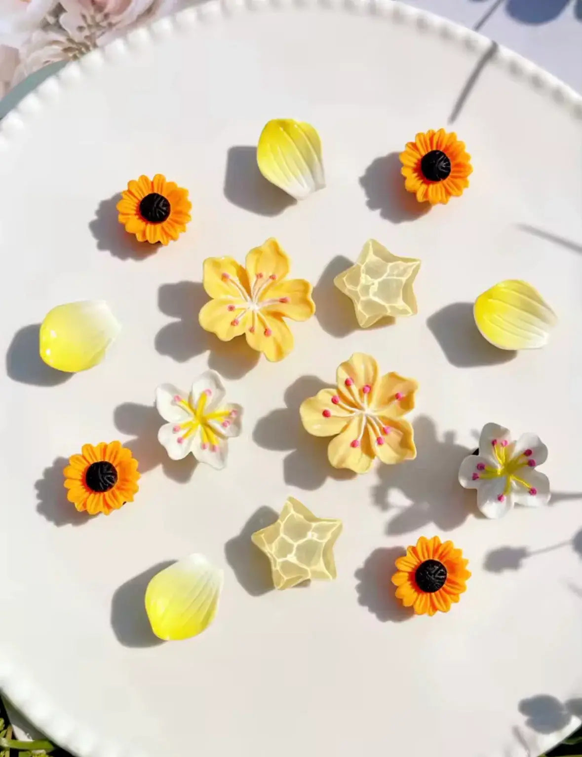 Yellow Summer Bouquet Clog Charms Set