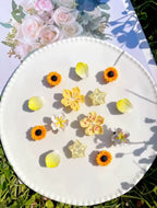 Yellow Summer Bouquet Clog Charms Set