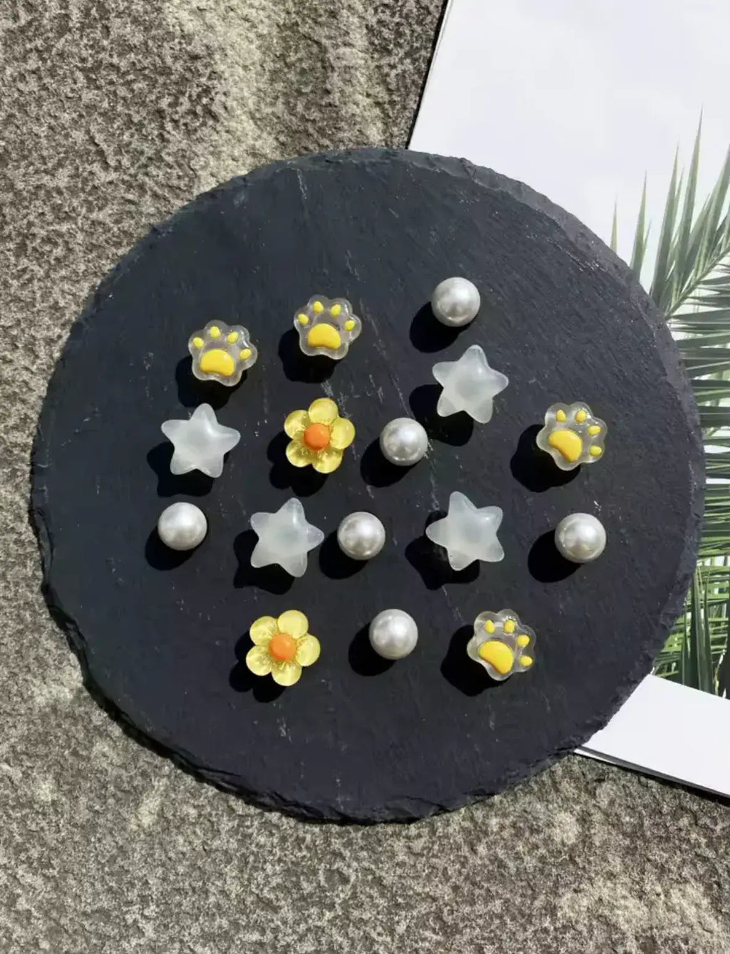 Yellow Sunflower Sweetie Clog Charms Set