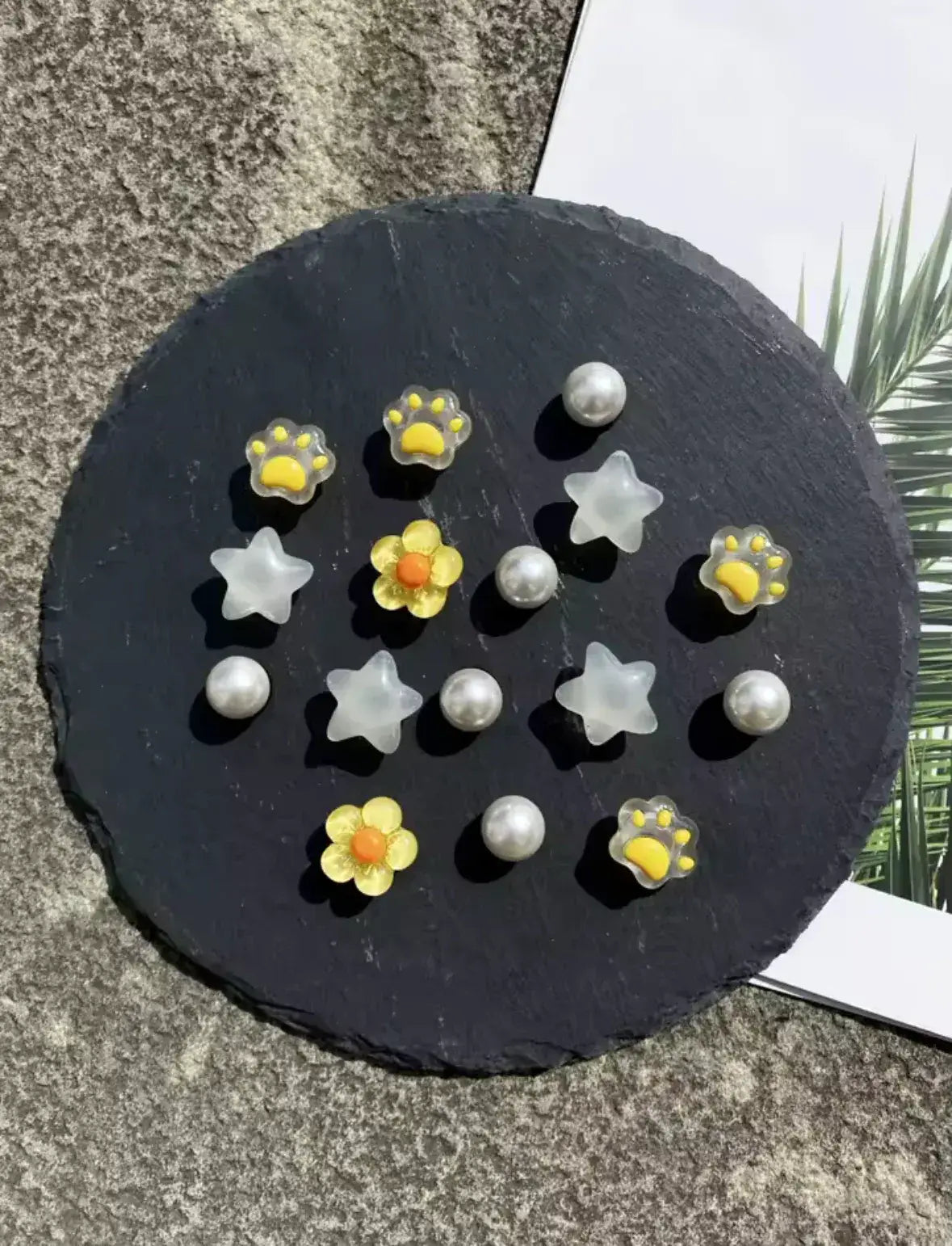 Yellow Sunflower Sweetie Clog Charms Set