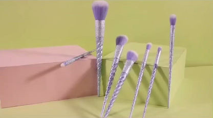 Frosted Unicorn Ombre Makeup Brush Set video