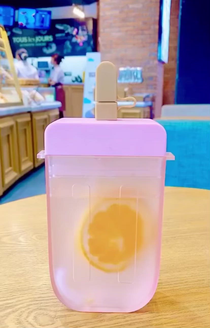 cute popsicle water bottle cups with crossbody strap video from pink sweetheart