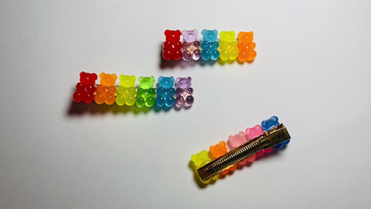 rainbow gummy bear hairclip video