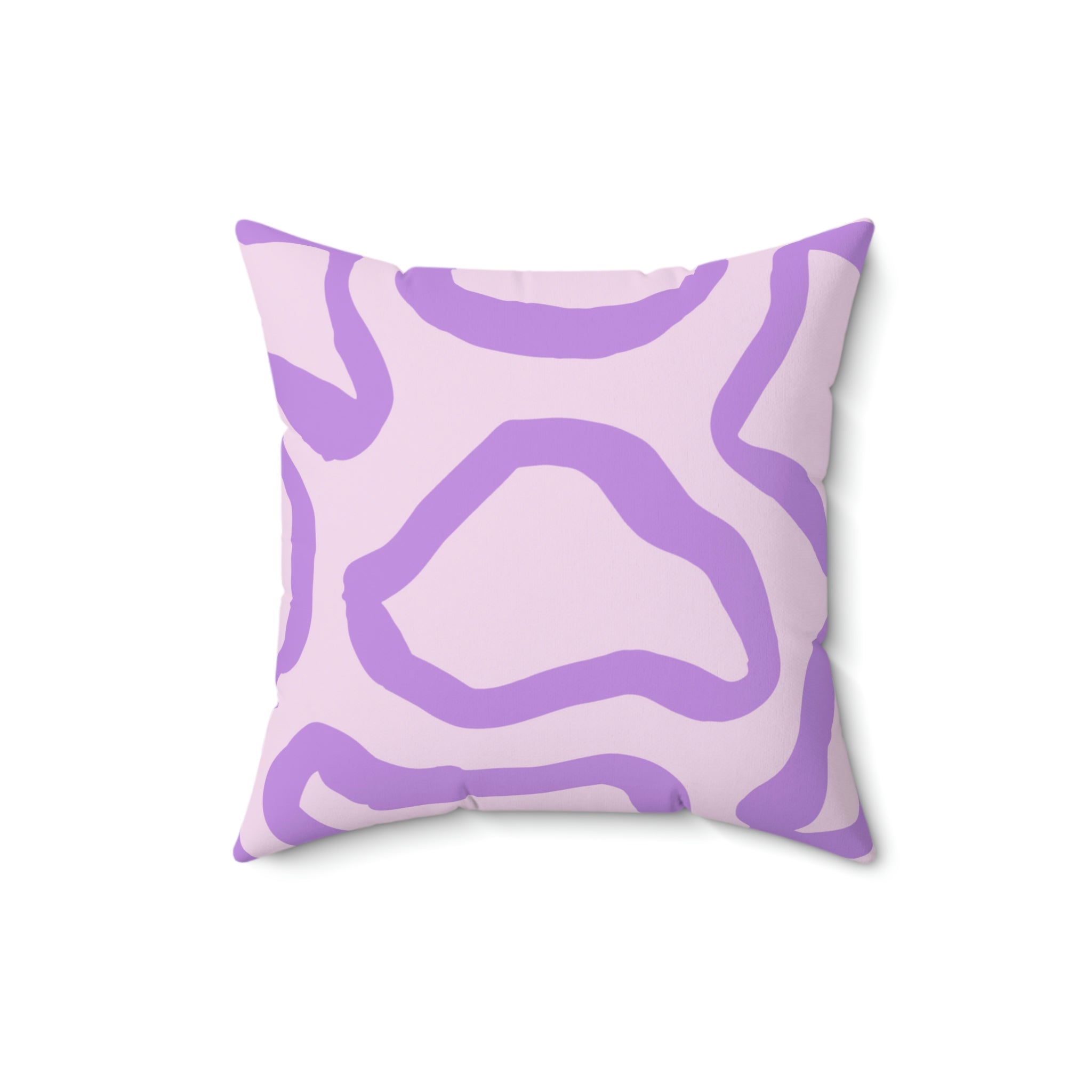 Abstract Lavender Shapes Square Pillow Home Decor Pink Sweetheart