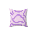 Abstract Lavender Shapes Square Pillow Home Decor Pink Sweetheart