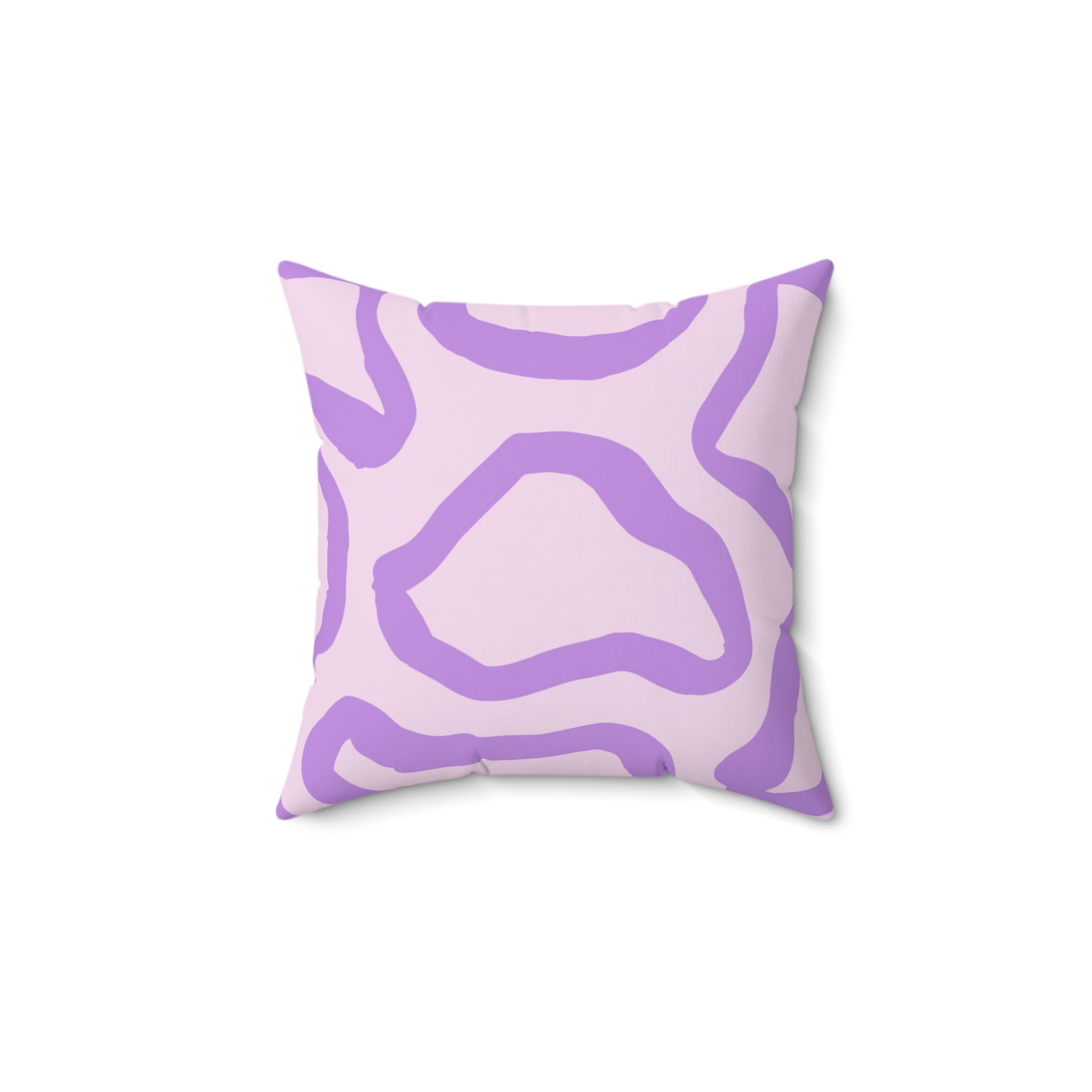 Abstract Lavender Shapes Square Pillow Home Decor Pink Sweetheart