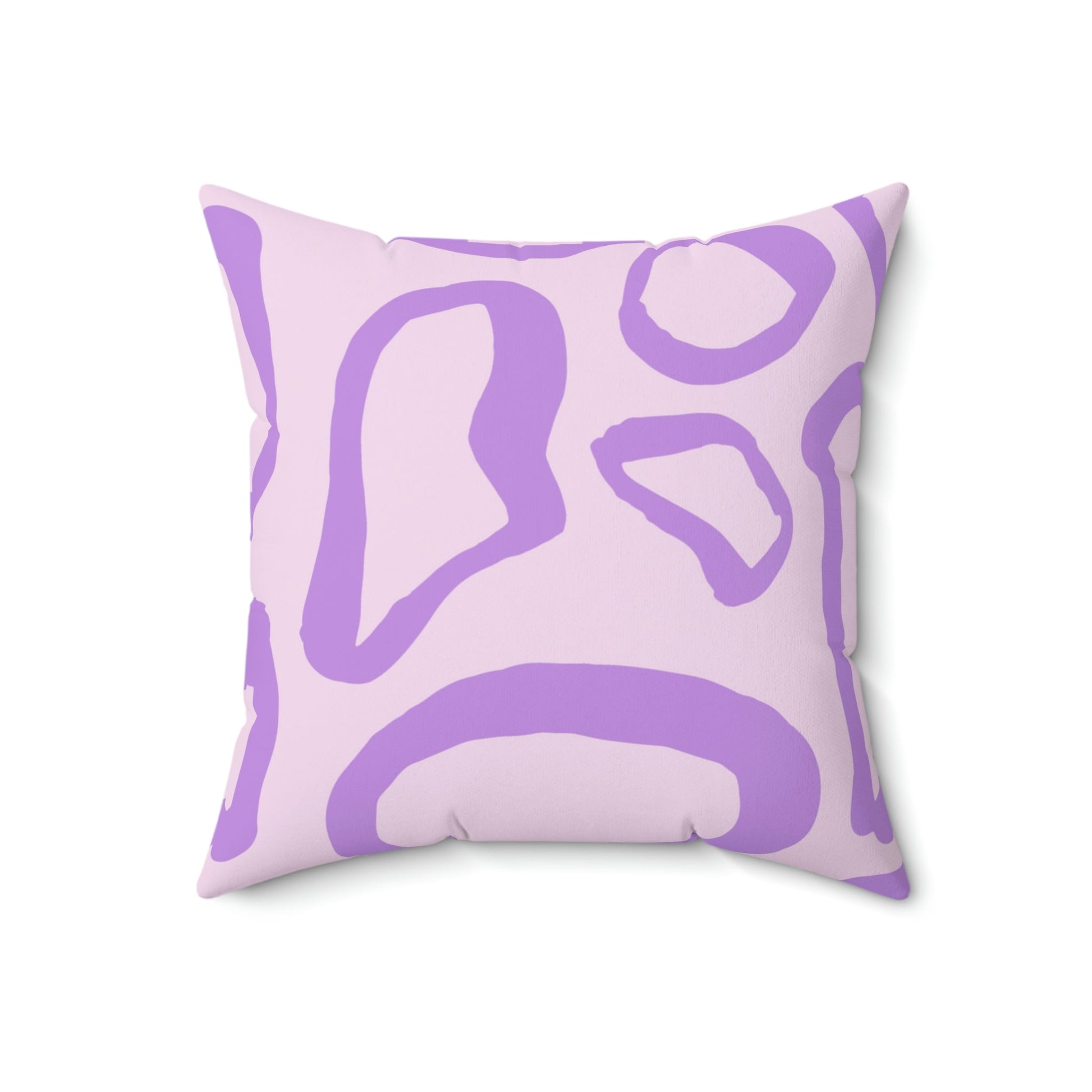 Abstract Lavender Shapes Square Pillow Home Decor Pink Sweetheart