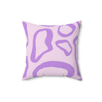 Abstract Lavender Shapes Square Pillow Home Decor Pink Sweetheart